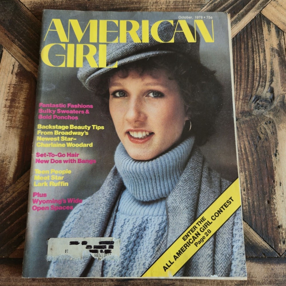 Vintage American Girl Magazine Oct 1978 Teen People Fantastic Fashions RETRO
